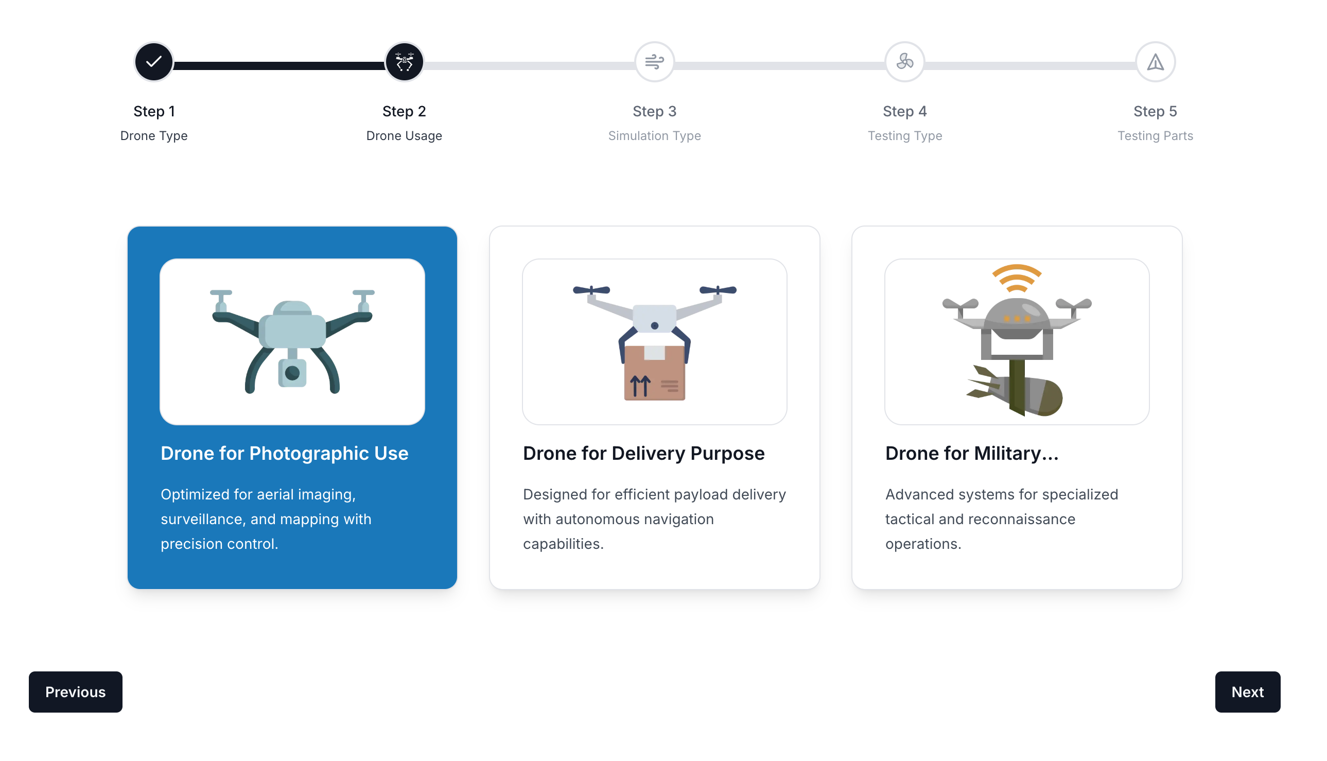 Drone Usage Selection