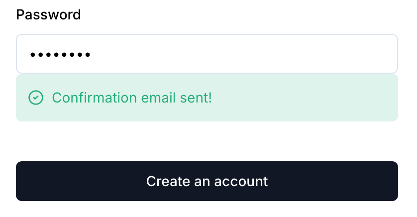Confirmation Message