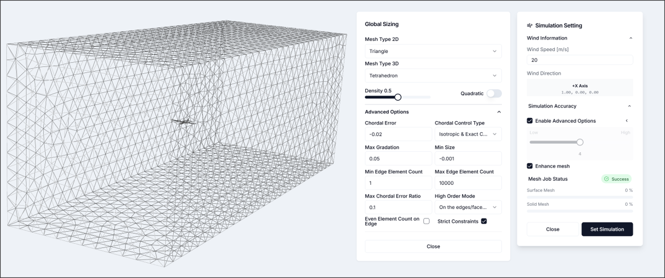 Figure 3. Simulation Settings