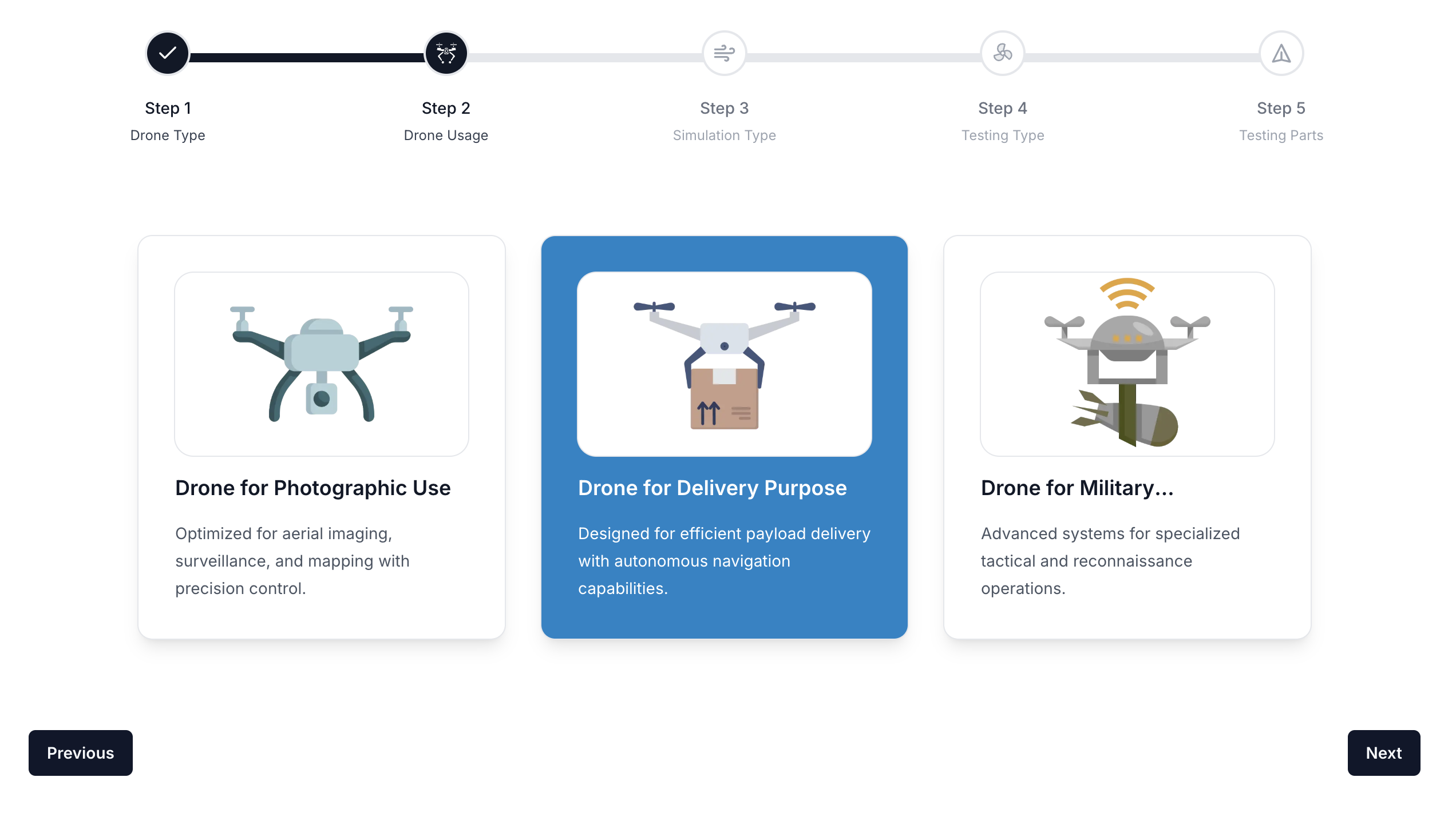 Drone Usage Selection