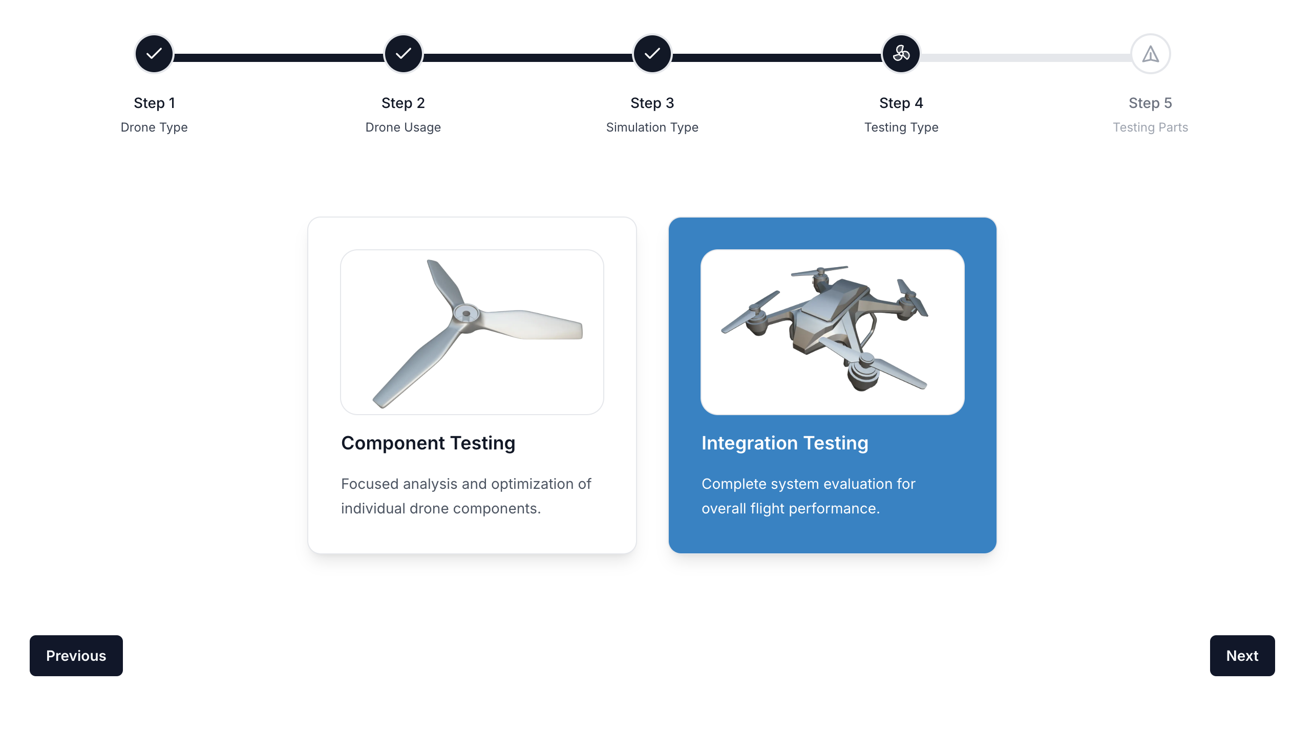Testing Type Selection