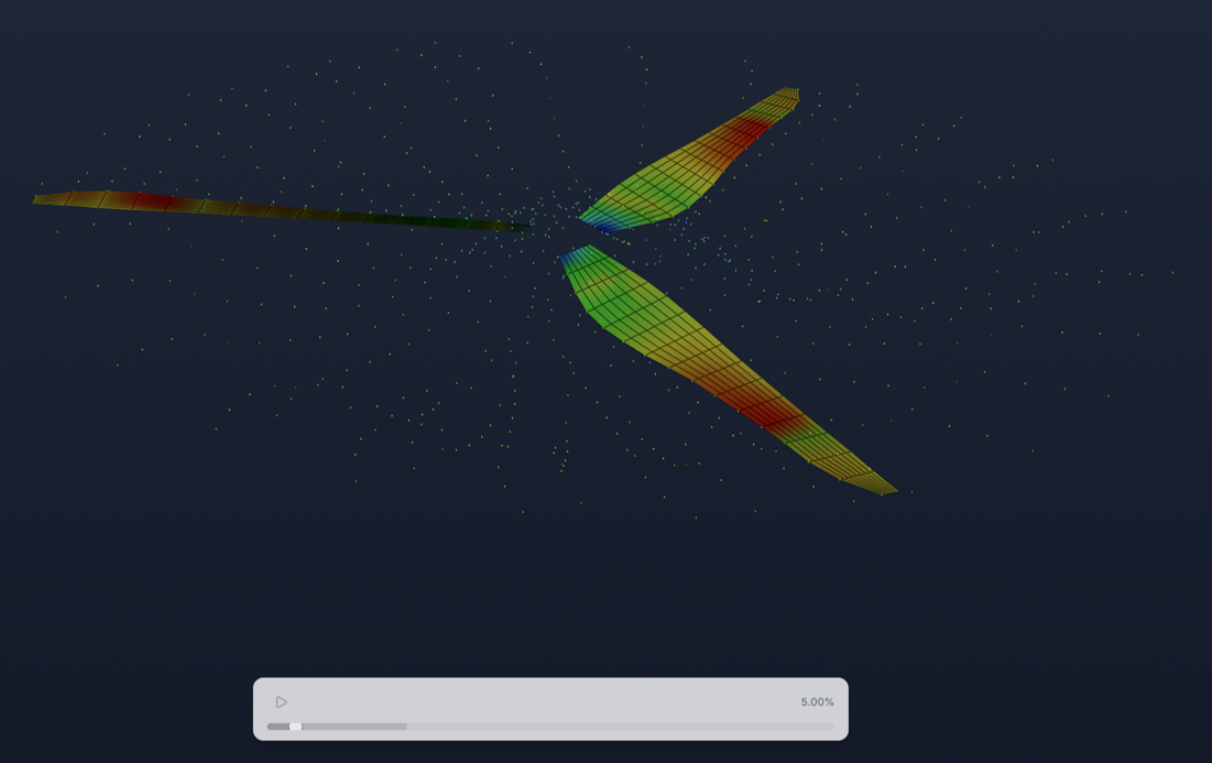 그림 3. 해석 진행중